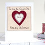 Personalised Heart Christmas Card For Wife, Girlfriend, Fiancee, thumbnail 1 of 12