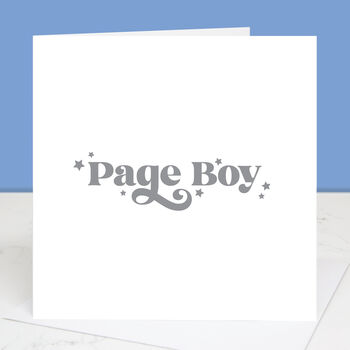 Wedding Card For Page Boy, 2 of 4