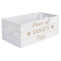 Personalised Pets White Wooden Crate Organiser, thumbnail 4 of 5