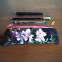 Flower Pencil Case Luxury Velvet, thumbnail 6 of 11