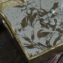 Rectangular Etched Mirrored Bird Tray, thumbnail 2 of 2