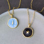 Enamel Coin Pendant Necklace, thumbnail 1 of 9