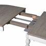 Distressed Extending White Oval Dining Table, thumbnail 3 of 5