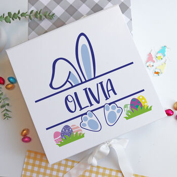 Printed Personalised Bunny East Gift Box, 5 of 8