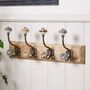 Set Of Four Floral Wall Hooks, thumbnail 1 of 4