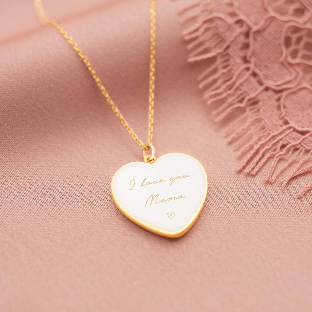 Personalised message necklace sales