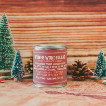 Winter Wonderland Christmas Soy Wax Candle, 2 of 2