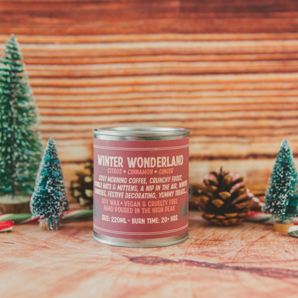 Winter Wonderland Christmas Soy Wax Candle By To Rise & Roam Co