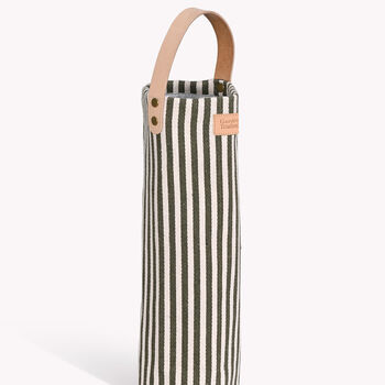 Green Striped Wine/Champagne Bottle Bag, 4 of 6