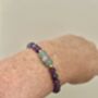 I Am Lifted Amethyst Bracelet Crystal Gift Set, thumbnail 3 of 5