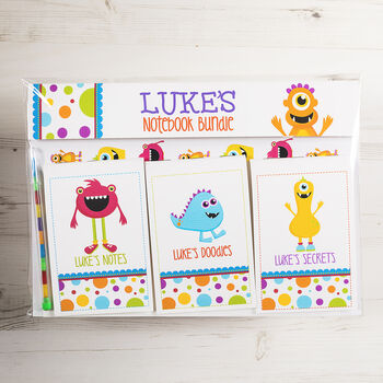 Personalised Monster Notebook Bundle, 2 of 3