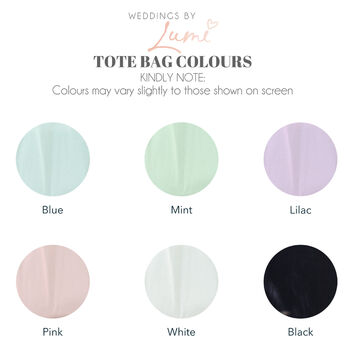 Personalised Wifey Est Bride To Be Pastel Tote Bag, 6 of 6