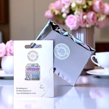I Love Tea Shops Hard Enamel Pin Badge, Birthday, Christmas, Friendship Gift For Tea And Cake Lovers, 2 of 8