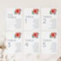 Wedding Seating Plan Cards Tropical, thumbnail 2 of 6