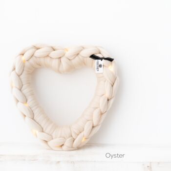 Large Chunky Heart Wreath With Lights, 7 of 12