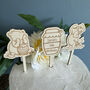 Personalised Pooh Bear Cake Toppers Set Of Three, thumbnail 3 of 5