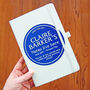 Personalised Blue Plaque Notebook, thumbnail 8 of 10