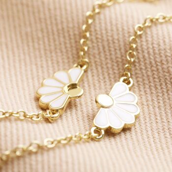 Mother And Child Set Of Gold Plated Flower Bracelets, 9 of 9
