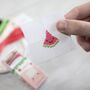 Kawaii Watermelon Mini Cross Stitch Kit, thumbnail 1 of 8