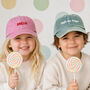 Personalised Embroidered Kids Cap Six–12 Years, thumbnail 1 of 7