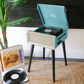 Retro Style Record Player On Legs, 4 of 10