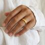 Classic Band Ring Gold 4mm Non Tarnish Waterproof, thumbnail 2 of 9