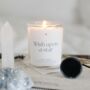 Wish Upon A Star Clear Quartz Crystal Intention Candle, thumbnail 1 of 4