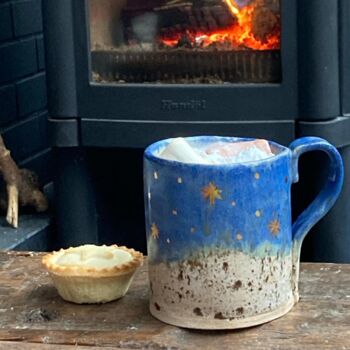 Handmade Large Starry Winter Mug, 10 of 11