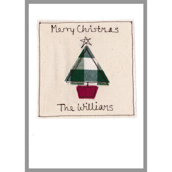 Personalised Christmas Tree Card For Him Or Her, 3 of 12