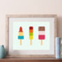 Summer Ice Lolly Illustration Print, thumbnail 2 of 2