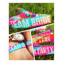 Team Bride Multicoloured Hen Party Wristbands, thumbnail 2 of 10