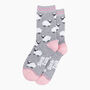 Sheep Bamboo Socks In Grey Marl, thumbnail 3 of 4