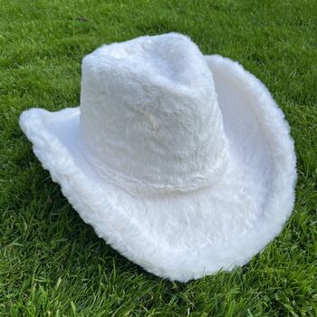 White Fur Cowboy Hat, 2 of 5