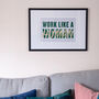 ‘Work Like A Human’ Hand Finished Riso Print, thumbnail 1 of 4