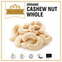 Organic Whole Cashew Nuts 500g W320 Grade, thumbnail 2 of 8