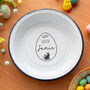 Personalised Easter Enamel Snack Bowl, thumbnail 1 of 4