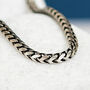 Mens Oxidised Sterling Silver Snake Chain Necklace, thumbnail 1 of 10