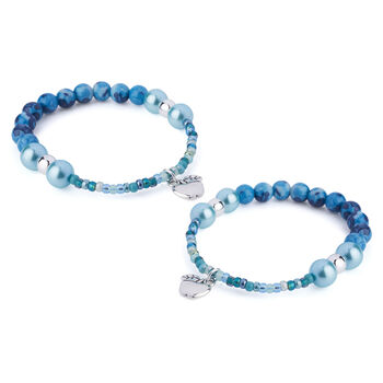 Blueberry Berries Beaded Bracelet Kit Childrens Jewellery Making, 3 of 4