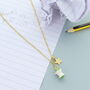 Apple Personalised Teacher Gift Charm Necklace, thumbnail 2 of 2