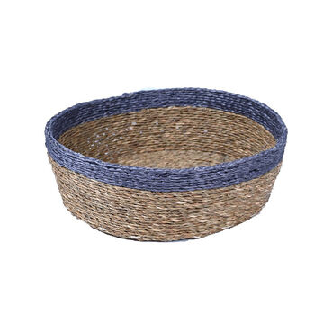 Coloured Trim Woven Bread Basket, 7 of 12