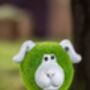 Garden Ornament Grass Covered Dog Durable Resin Statue, thumbnail 3 of 3