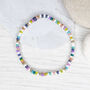 Ettie Multicoloured Seed Bead Friendship Bracelet, thumbnail 3 of 4