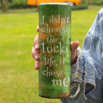 Personalised Lucky Life Travel Cup – Positive Quote Gift, 2 of 6
