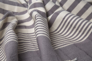 Personalised Towel And Leather Strap Gift For Her, 8 of 8