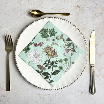 Soft Linen Tablecloth | Flora Danica Atlas | Botanical Design | 145x220 Cm, 4 of 4