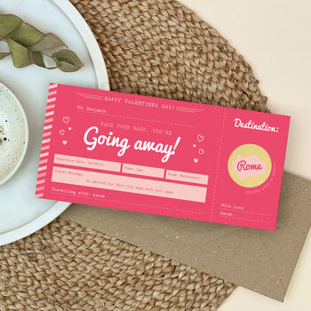 Valentine's Day Going Away Scratch Card Boarding Pass, 4 of 10