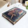 Icon Of Virgin Mary, Religious Symbol, Antique Russian Wood Board, thumbnail 3 of 6