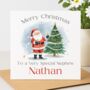 Personlised Santa Christmas Card, thumbnail 2 of 2