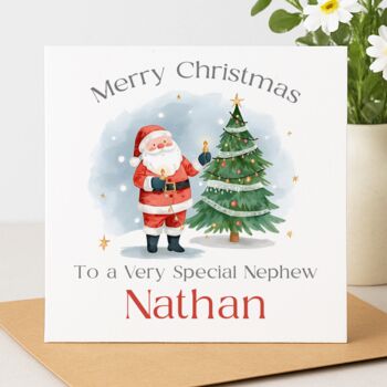 Personlised Santa Christmas Card, 2 of 2