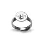 Bee Adjustable Ring In Sterling Silver, thumbnail 3 of 5